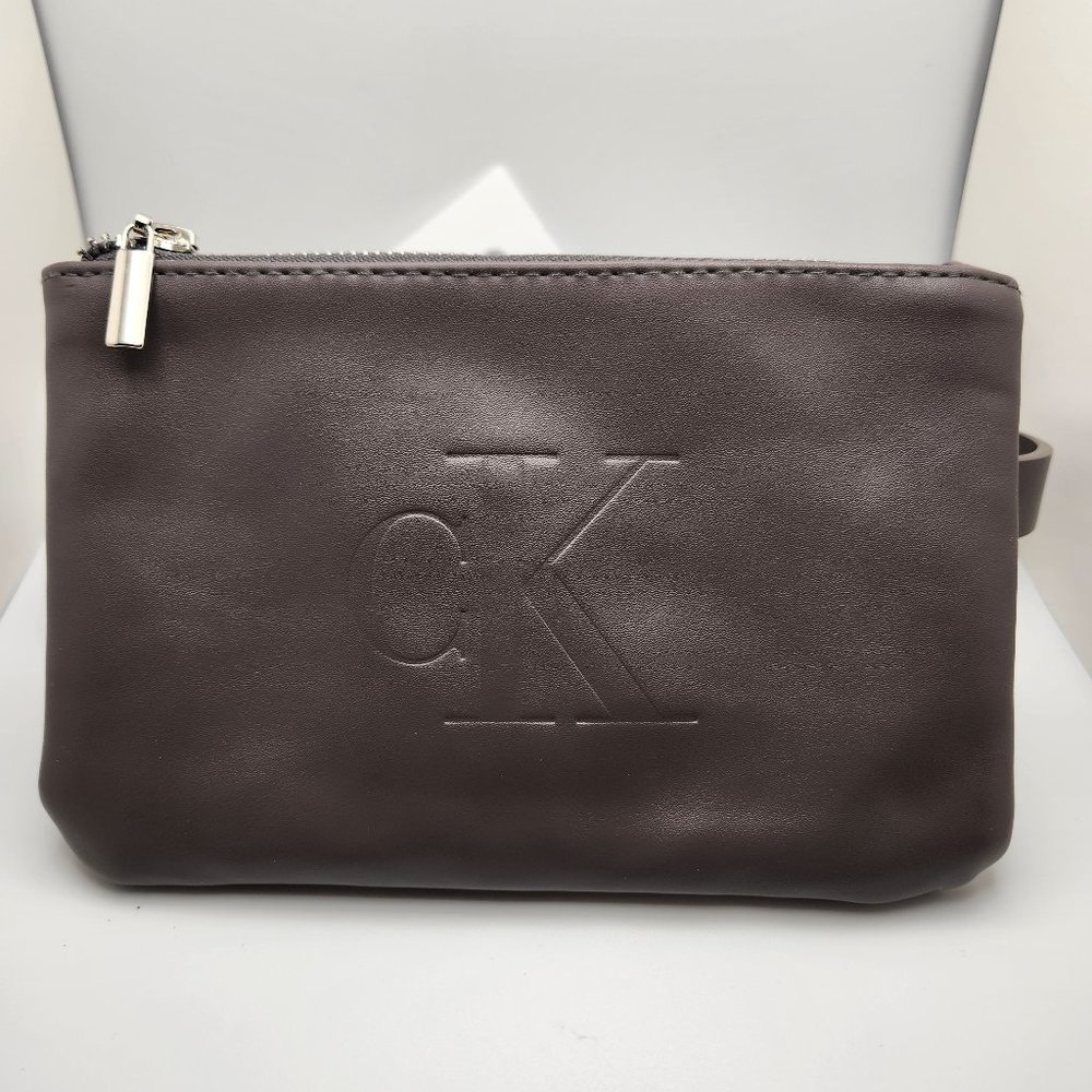 Calvin Klein - Faux Leather Slim Belt Bag/Fanny Pack - Gray - NWT - Medium